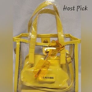 Yellow Transparent Tote ***HOST PICK***